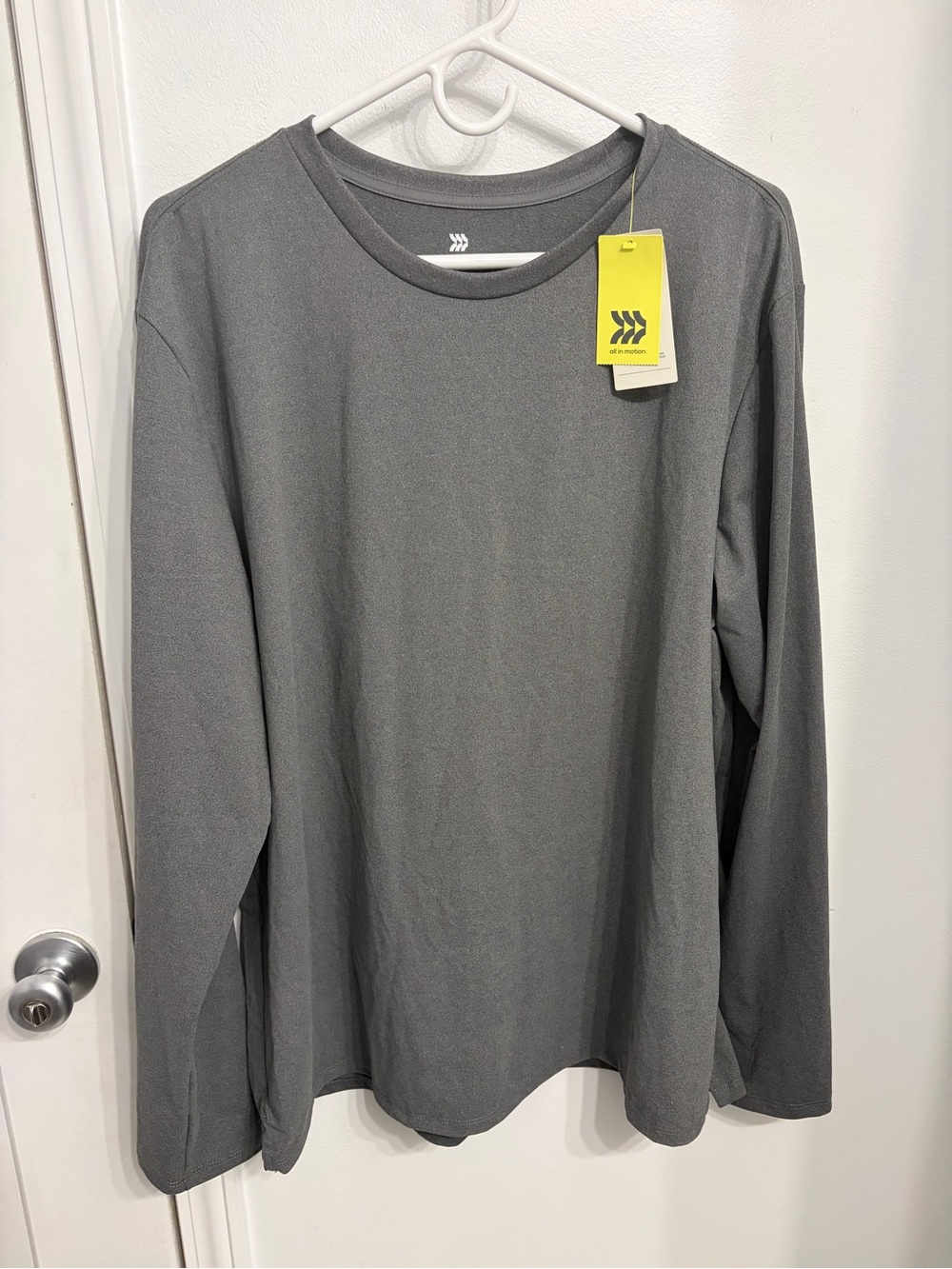 all in motion Men's Long Sleeve Crewneck Shirt - Gray